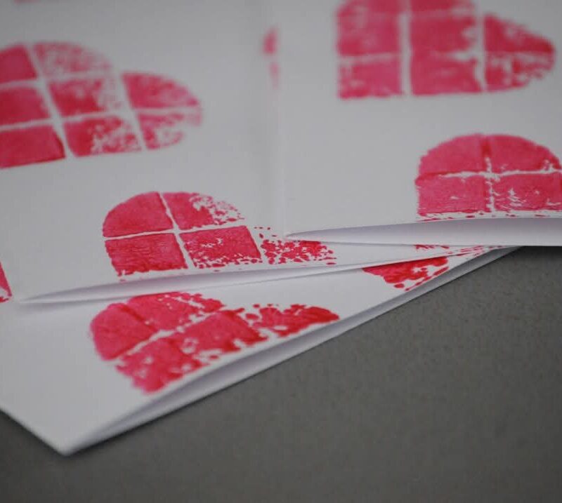 LEGO Printed Valentine’s Card